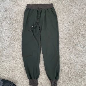 Olive green joggers from urban